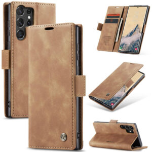 CaseMe Samsung Galaxy S25 Ultra Wallet Suede Leather Case