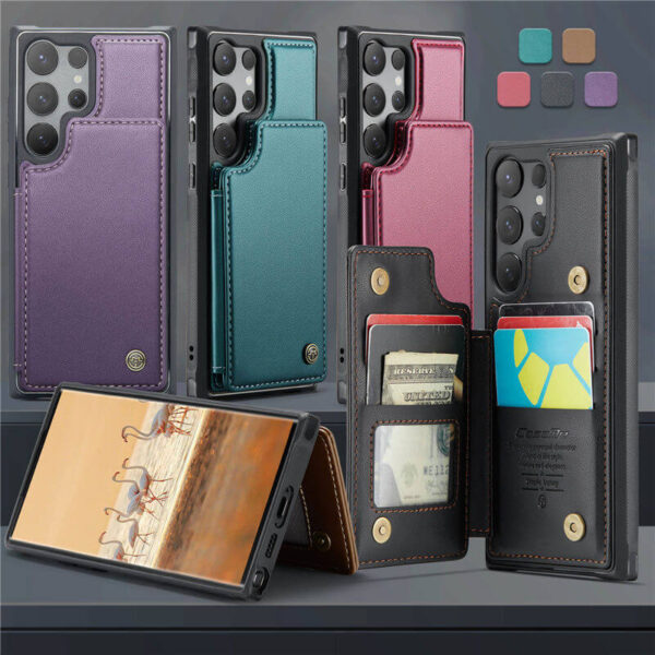 Alternative view of CaseMe Samsung Galaxy S25 Ultra RFID Blocking Card Holder Case