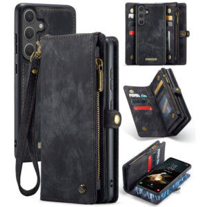 CaseMe Samsung Galaxy S25 Plus Wallet Case with Wrist Strap