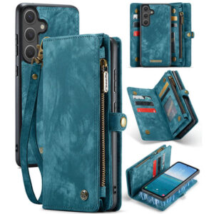 CaseMe Samsung Galaxy S25 Wallet Case with Wrist Strap
