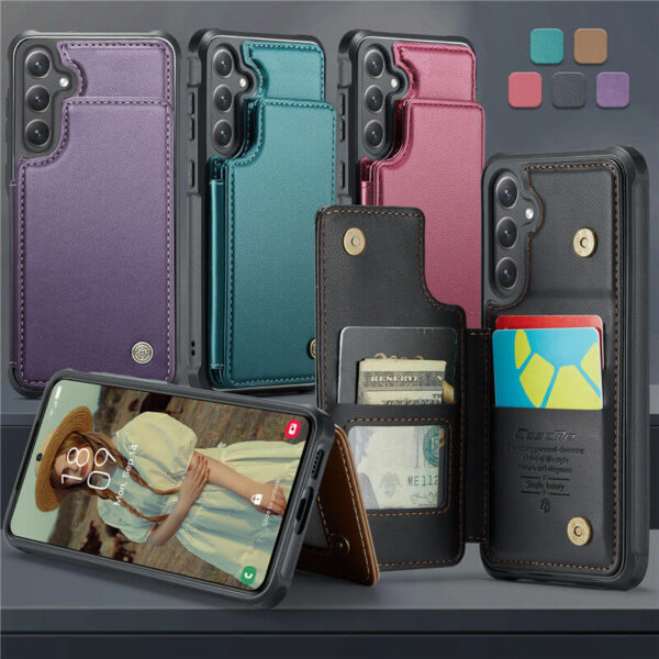 Alternative view of CaseMe Samsung Galaxy S25 RFID Blocking Card Holder Case
