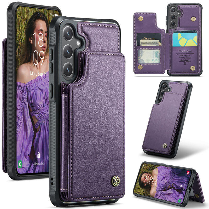CaseMe Samsung Galaxy S25 RFID Blocking Card Holder Case