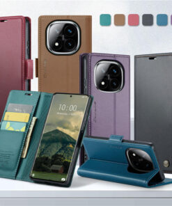 Alternative view of CaseMe Xiaomi Redmi Note 14 Pro 4G Wallet RFID Blocking Magnetic Buckle Case
