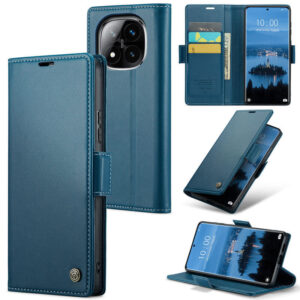 CaseMe Xiaomi Redmi Note 14 Pro 4G Wallet RFID Blocking Magnetic Buckle Case