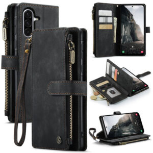CaseMe Samsung Galaxy A56 5G Wallet kickstand Case with Wrist Strap
