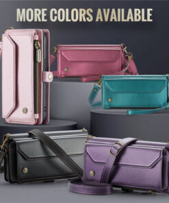 Alternative view of CaseMe iPhone 16e RFID Wallet Crossbody Case with Wireless Charging