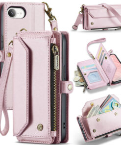 CaseMe iPhone 16e RFID Wallet Crossbody Case with Wireless Charging