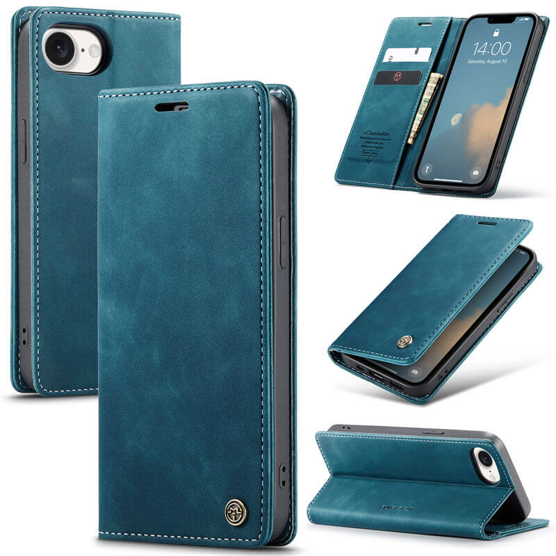 CaseMe iPhone 17e Wallet Magnetic Suede Leather Case