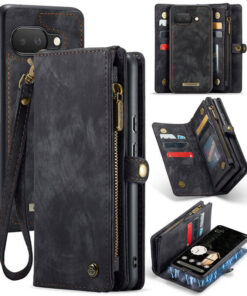 CaseMe Google Pixel 9A Wallet Magnetic Case with Wrist Strap