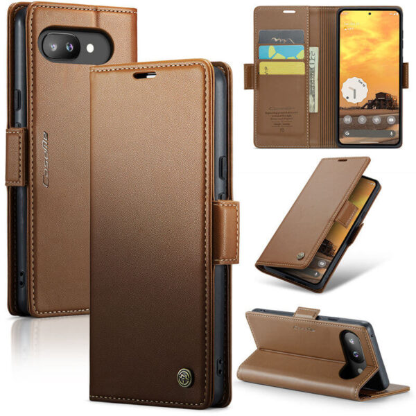 CaseMe Google Pixel 9A Wallet RFID Blocking Magnetic Buckle Case