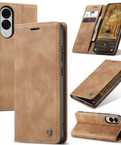 CaseMe Samsung Galaxy S25 Edge Wallet Suede Leather Case