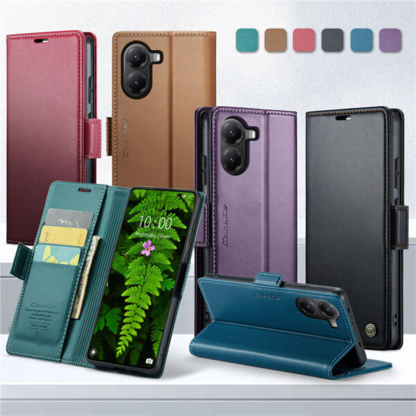 Alternative view of CaseMe Xiaomi Poco X7 Pro Wallet RFID Blocking Magnetic Buckle Case