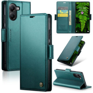 CaseMe Xiaomi Poco X7 Pro Wallet RFID Blocking Magnetic Buckle Case