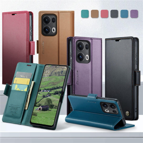Alternative view of CaseMe OPPO Reno13 Pro Wallet RFID Blocking Magnetic Buckle Case