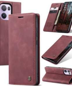 CaseMe OPPO Reno13 Pro Wallet Magnetic Suede Leather Case