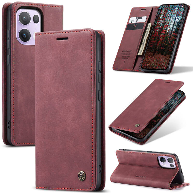 CaseMe OPPO Reno13 Pro Wallet Magnetic Suede Leather Case
