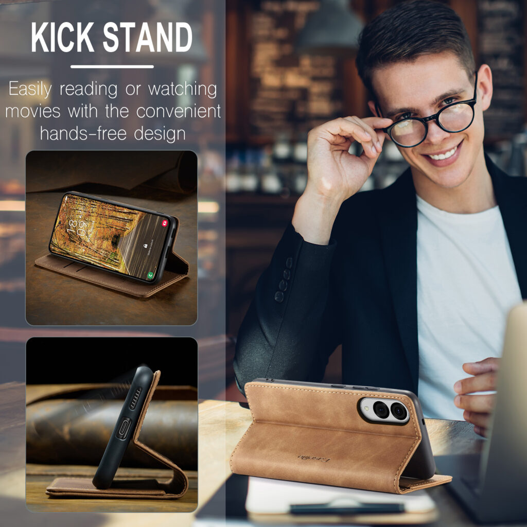 CASEME Samsung Galaxy S25 Edge Wallet Kickstand Case