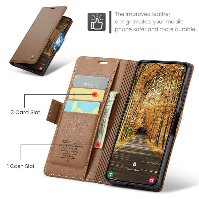 CaseMe Samsung Galaxy S25 Edge Wallet Case