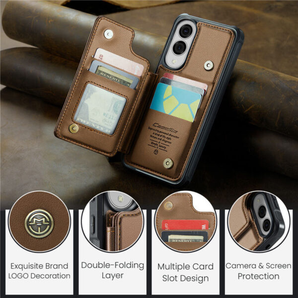 CaseMe Samsung Galaxy S25 Edge RFID Blocking Card Holder Case - Image 10