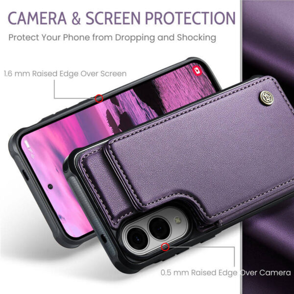 CaseMe Samsung Galaxy S25 Edge RFID Blocking Card Holder Case - Image 7