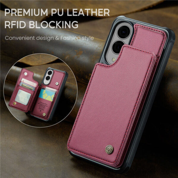 CaseMe Samsung Galaxy S25 Edge RFID Blocking Card Holder Case - Image 3