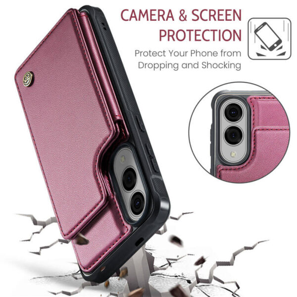 CaseMe Samsung Galaxy S25 Edge RFID Blocking Card Holder Case - Image 8