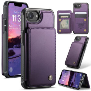 CaseMe iPhone 17e RFID Blocking Card Holder Kickstand Case