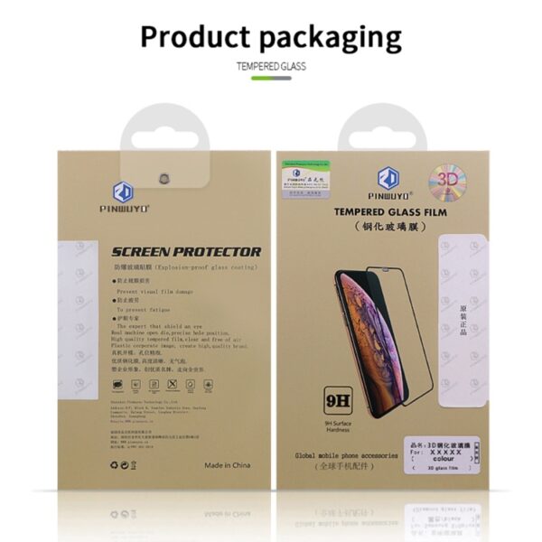 Alternative view of PINWUYO 9H 3D Curved Full Screen Explosion-proof Tempered Glass Film, For iPhone 16e, For iPhone 16 Pro Max, For iPhone 16 Pro, For iPhone 16 Plus, For iPhone 16, For iPhone 15 Pro Max, For iPhone 15 Pro, For iPhone 15 Plus, For iPhone 15