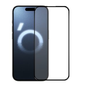 NORTHJO A++ Screen Protector Full Glue Silk Printing Tempered Glass Film, For iPhone 16 Pro Max, For iPhone 16 Pro, For iPhone 16 Plus, For iPhone 16, For iPhone 16e, For iPhone 15 Pro Max, For iPhone 15 Pro, For iPhone 15 Plus, For iPhone 15...