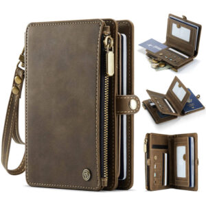 CaseMe RFID Blocking Passport Holder – Secure Travel Organizer with 11 Card Slots & Lanyard