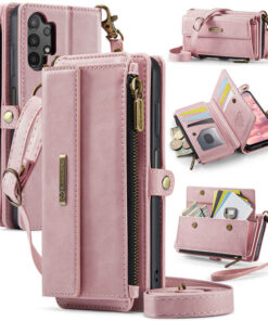 CaseMe Samsung Galaxy A13 RFID Wallet Case with Crossbody Strap