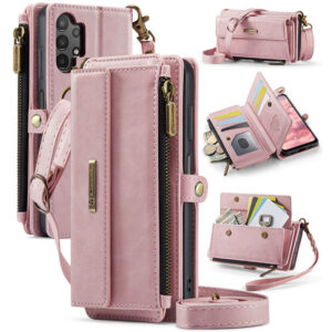 CaseMe Samsung Galaxy A13 RFID Wallet Case with Crossbody Strap