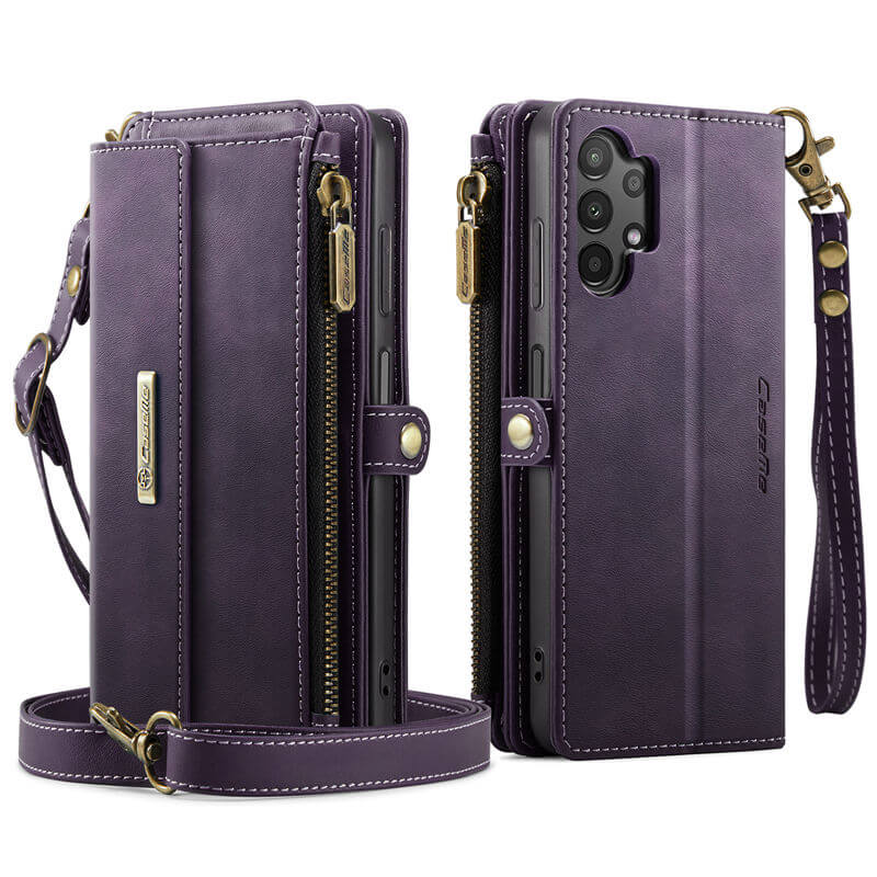 CaseMe Samsung Galaxy A13 RFID Wallet Case with Crossbody Strap - Image 3