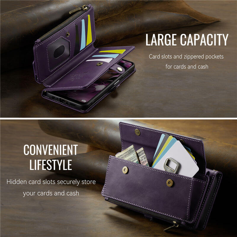 CaseMe Samsung Galaxy A13 RFID Wallet Case with Crossbody Strap - Image 13