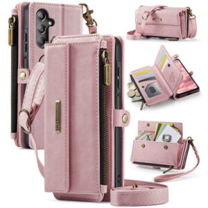 CaseMe Samsung Galaxy A15 RFID Wallet Case with Crossbody Strap