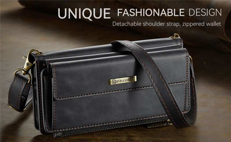 CaseMe Samsung Galaxy A15 RFID Wallet Case with Crossbody Strap