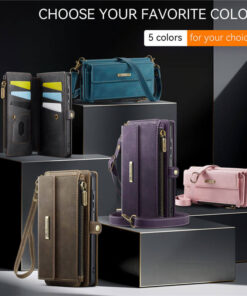 Alternative view of CaseMe Samsung Galaxy A16 5G RFID Wallet Case with Crossbody Strap