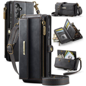 CaseMe Samsung Galaxy A16 5G RFID Wallet Case with Crossbody Strap