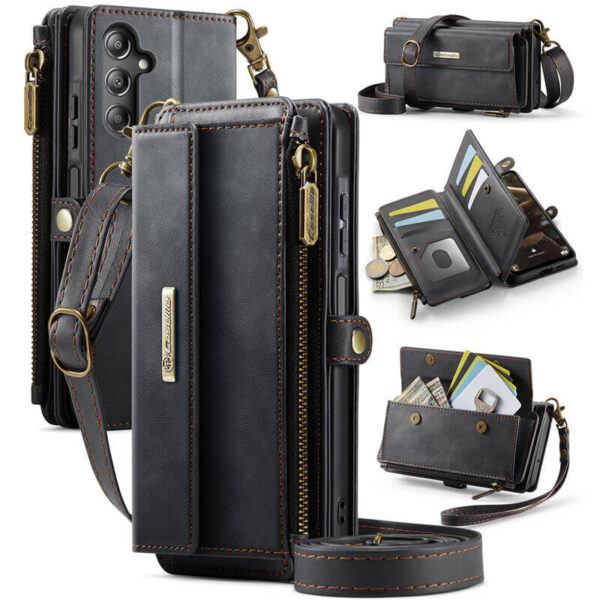 CaseMe Samsung Galaxy A16 5G RFID Wallet Case with Crossbody Strap