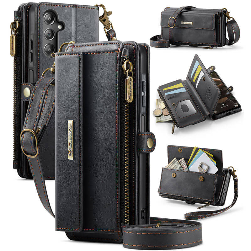 CaseMe Samsung Galaxy A16 5G RFID Wallet Case with Crossbody Strap