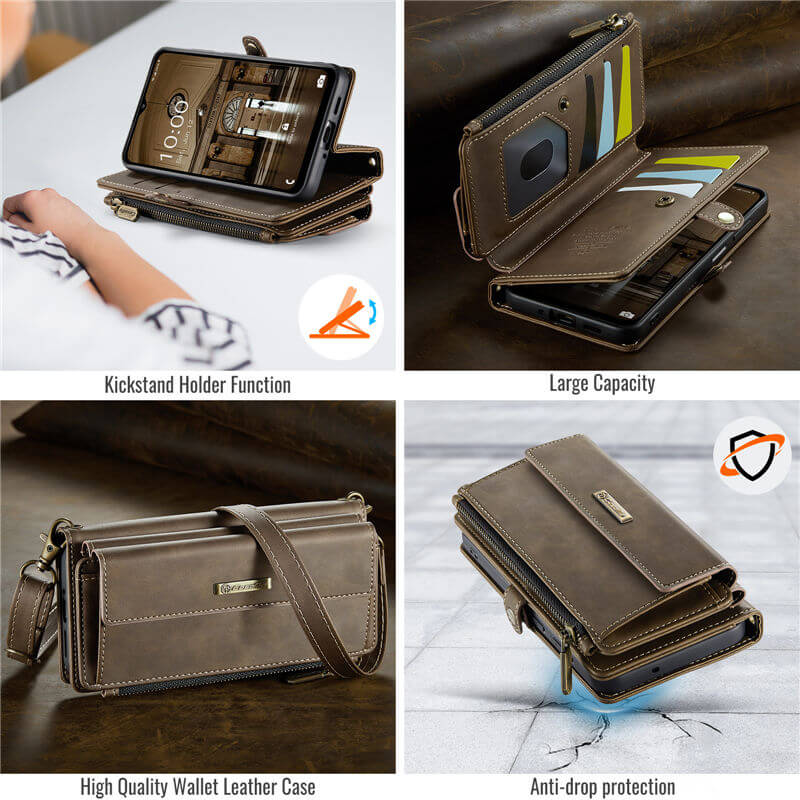 CaseMe Samsung Galaxy A16 5G RFID Wallet Case with Crossbody Strap - Image 9