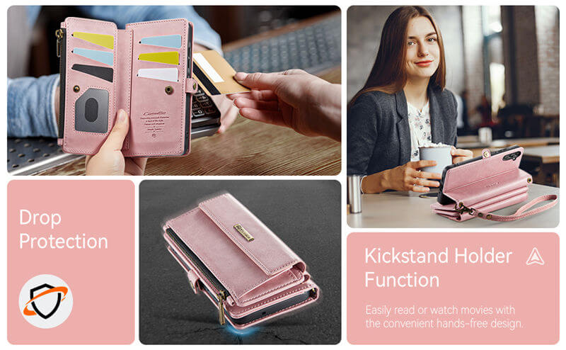 CaseMe Samsung Galaxy A16 5G RFID Wallet Case with Crossbody Strap