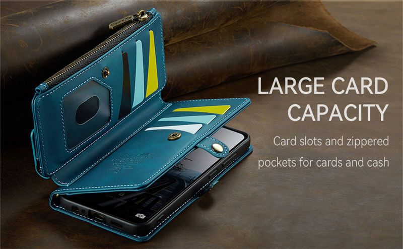 CaseMe Samsung Galaxy A52 RFID Wallet Case with Crossbody Strap