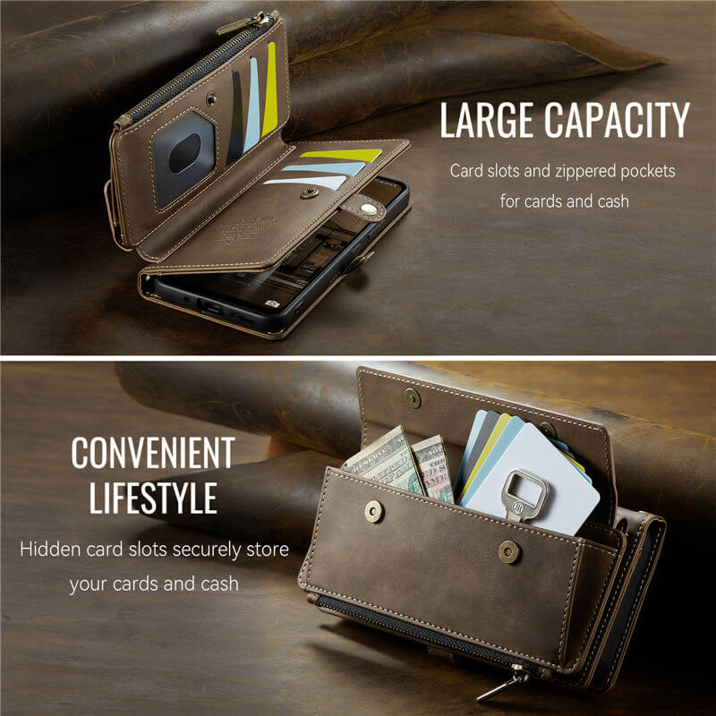 CaseMe Samsung Galaxy A54 RFID Wallet Case with Crossbody Strap - Image 13