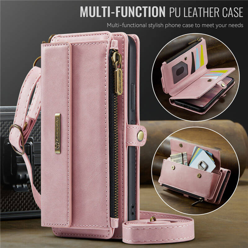 CaseMe Samsung Galaxy A54 RFID Wallet Case with Crossbody Strap - Image 14