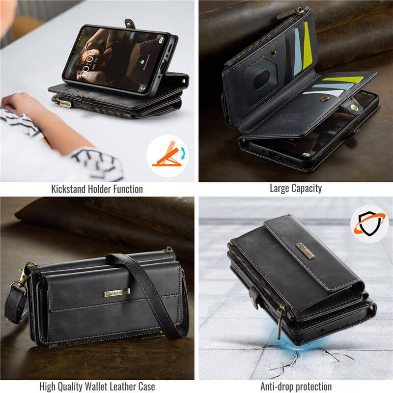 CaseMe Samsung Galaxy A55 RFID Wallet Case with Crossbody Strap - Image 9