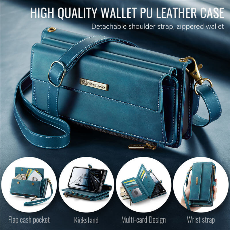 CaseMe Samsung Galaxy A55 RFID Wallet Case with Crossbody Strap - Image 10