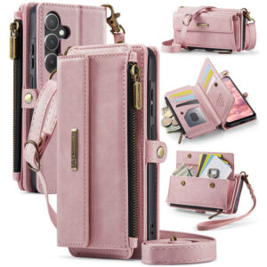CaseMe Samsung Galaxy A55 RFID Wallet Case with Crossbody Strap
