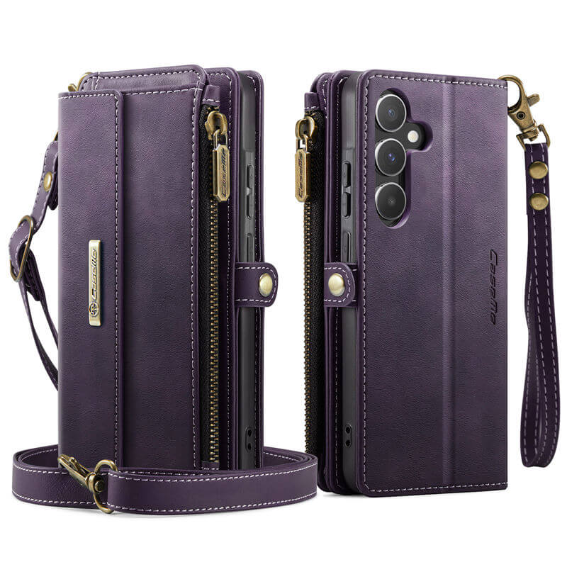 CaseMe Samsung Galaxy A55 RFID Wallet Case with Crossbody Strap - Image 3