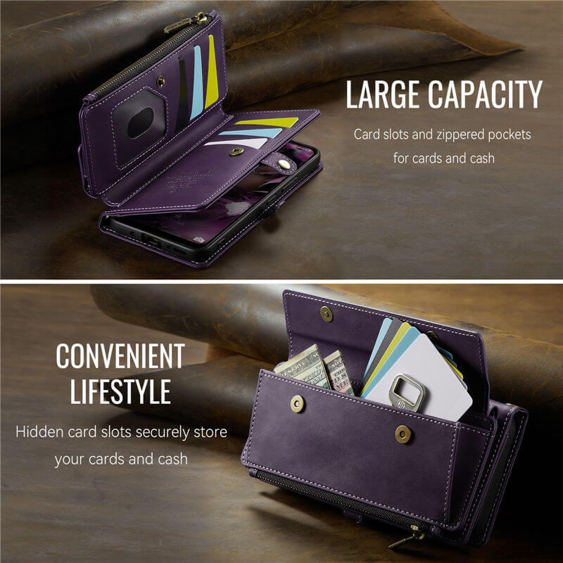 CaseMe Samsung Galaxy A55 RFID Wallet Case with Crossbody Strap - Image 13